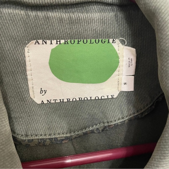 Anthropologie Green Everyday Belted Moto Utility Jacket - Picture 4 of 14